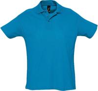 Рубашка поло мужская Summer 170, ярко-бирюзовая